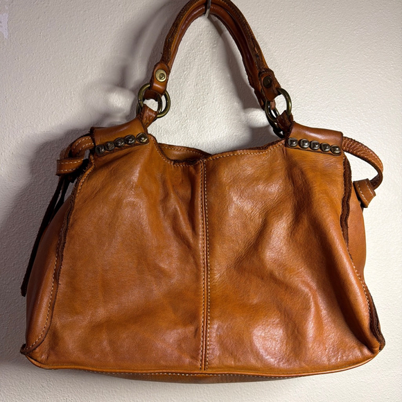 Vera Pelle Handbags - Women's Vera Pelle Brown Leather Shoulder Bag One Size